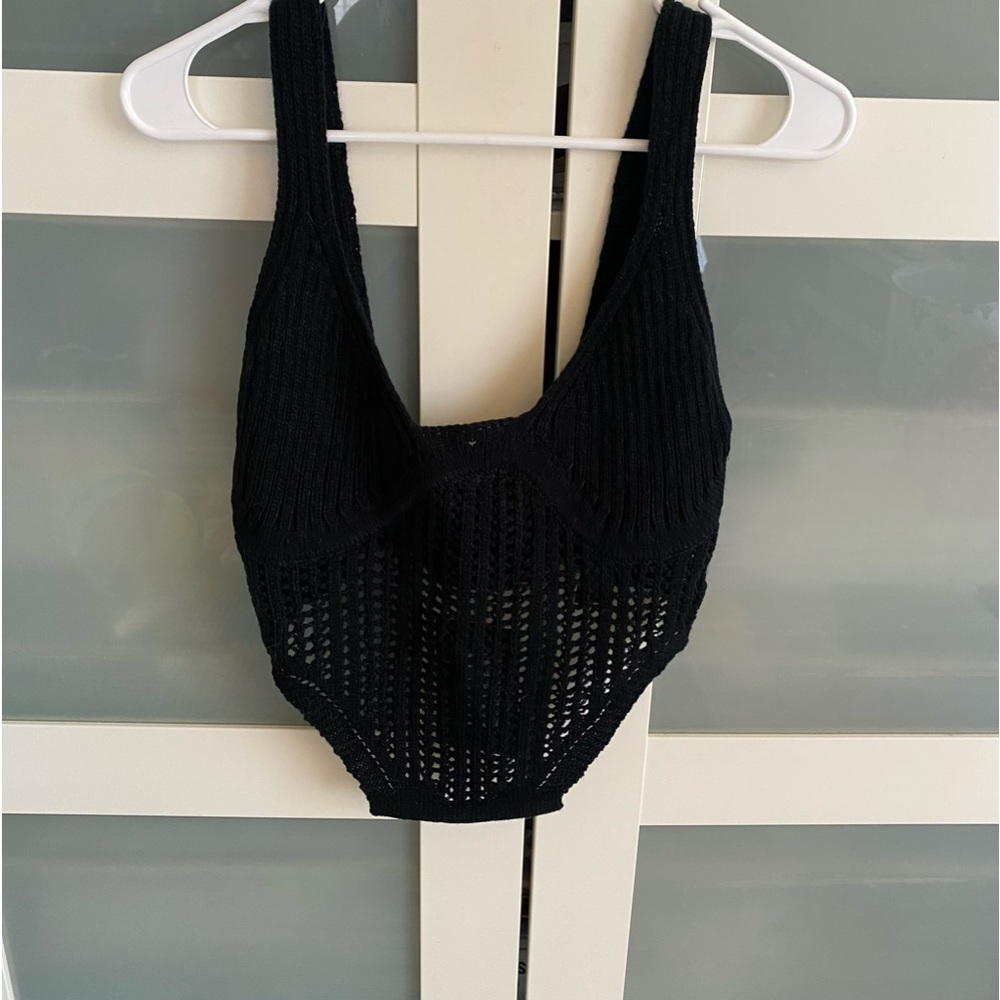 NWT Pretty Little Thing Knit/Crochet Tank Top | Sz M